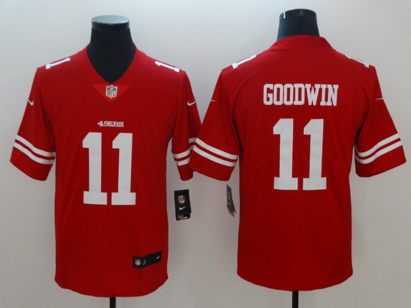 Men San Francisco 49ers #11 Goodwin Red Vapor Untouchable Player Nike Limited NFL Jerseys->houston texans->NFL Jersey